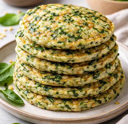 crêpes aux épinards et à lébly