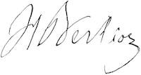 Signature Hector Berlioz