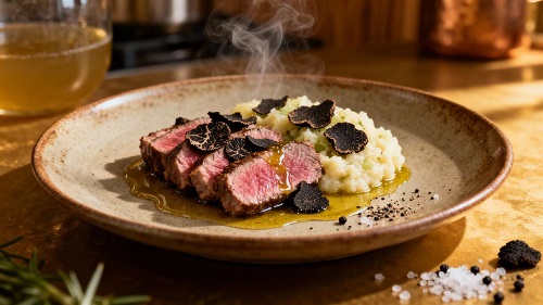 Côte de veau aux truffes