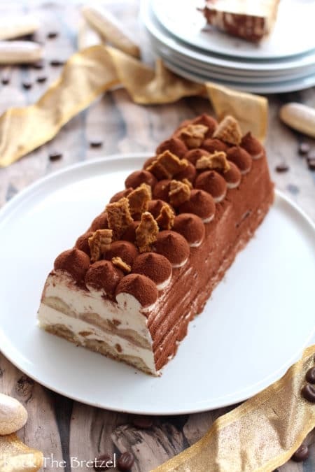 Buche glacée duo café vanille
